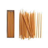 1/4" Thin Camel Taper Candles - Set of 36