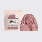 Glazey Satin-Lined Beanie -Blush