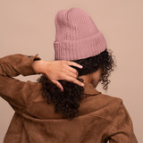 Glazey Satin-Lined Beanie -Blush