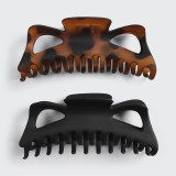 Recycle Plastic Jumbo Classic Claw Clip Black/Tort - 2pc Split