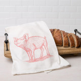 Prize Pig Flour Sack Tea Towel
