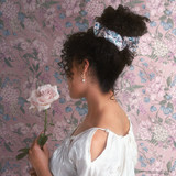 Bridgerton x Kitsch Satin Pillow Scrunchies - Toile in Bloom
