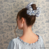 Bridgerton x Kitsch Satin Pillow Scrunchies - Toile in Bloom