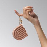 Compact Mirror Keychain - Terracotta