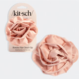 Satin Rosette M Flat Cloud Clip - Terracotta