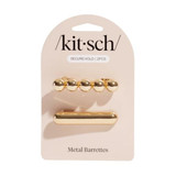Gold Metal Barrettes