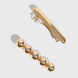 Gold Metal Barrettes