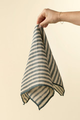 Sea Stripe Block Print Napkins S/4