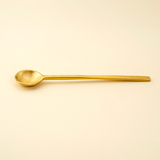 Shiny Brass Salt Spoon