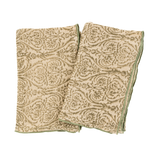 Aria Block Print Tea Towels S/2