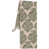 Viridian Block Print Tea Towel