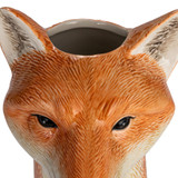 Hand-Painted Fox Vase