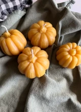 Beeswax Pumpkin Candle