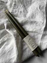 Beeswax Tapers Indigo Dyed