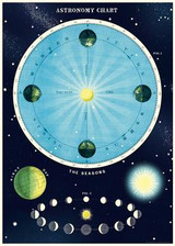 Astronomy Chart Cavallini Poster