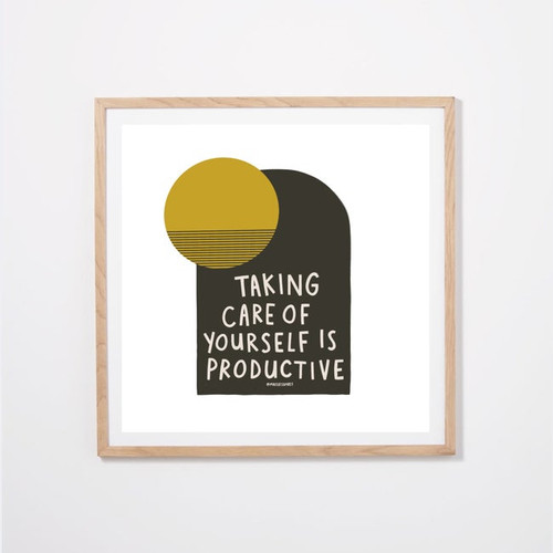 Being Productive Art Print