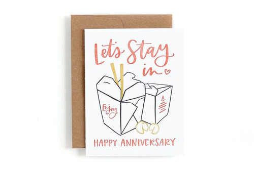 Anniversary Take Out Note Card