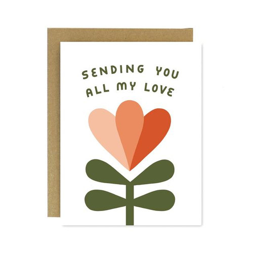 Sending All My Love Note Card