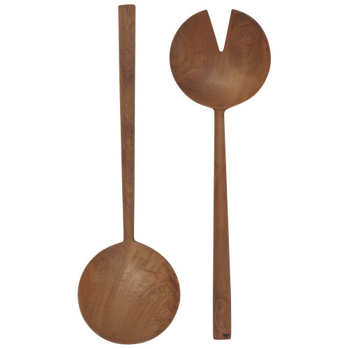 Teak Wood Round Servers