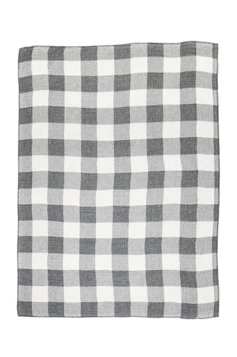 Wilder Muslin Throw Granite/Plaid