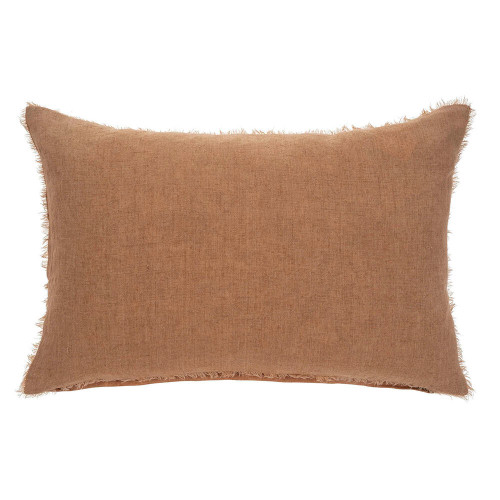 16x24 Terracotta Lina Linen Pillow