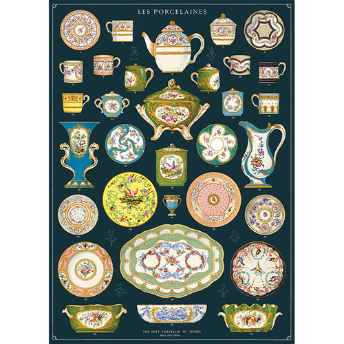 Les Porcelains Cavallini Poster