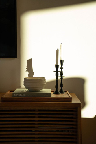 Imani Candle Holder Black Medium