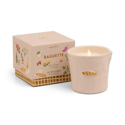 Bistro Embossed Candles 8 oz - Assorted