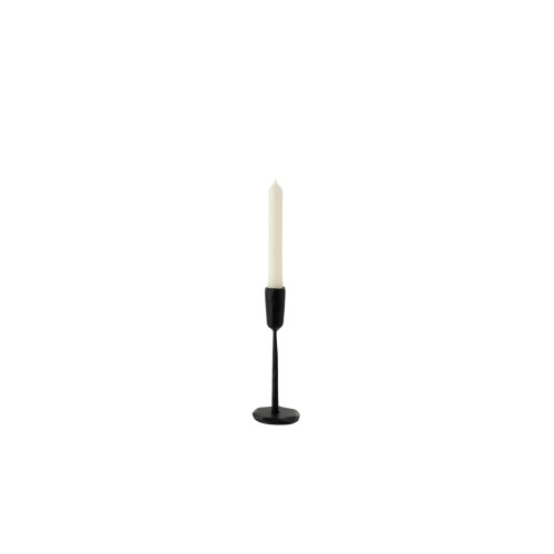 Luna Forged Black Candlestick Small