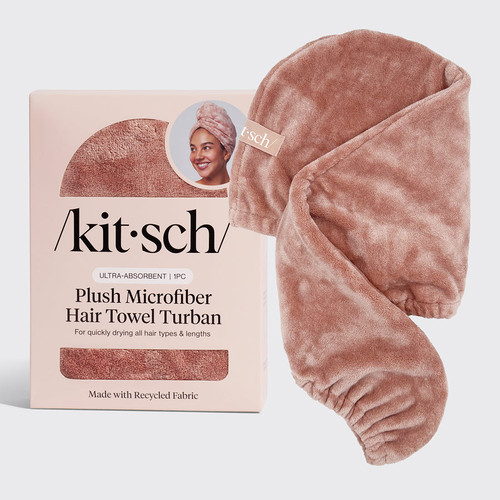 Micofiber Hair Towel Turban - Terracotta