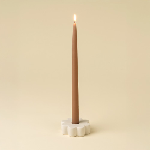 White Daisy Candle Holder