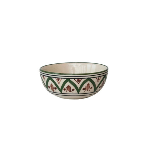 6" Stoneware Bowl w/ Hand-Painted Design