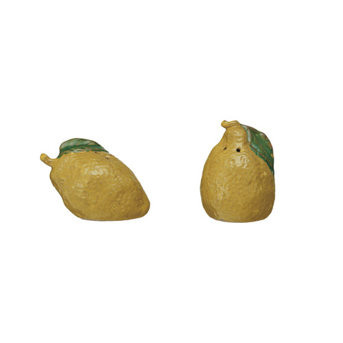 Lemon Shaped Salt & Pepper Shakers