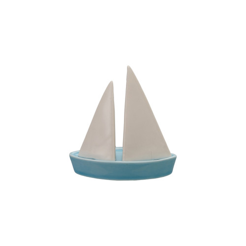 Stoneware Sailboat Salt & Pepper Shakers