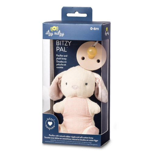 Bitzy Pal Rubber Pacifier + Plush