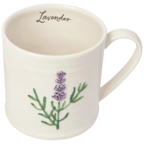 Lavender Embossed Mug