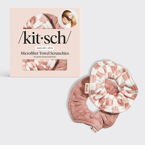 Micofiber Quick-Dry Towel Scrunchie 2pc