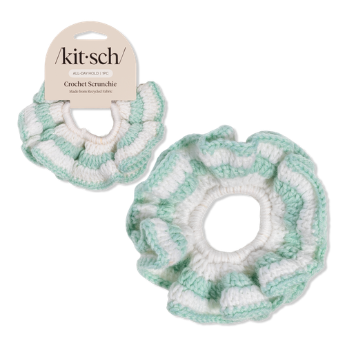 Crochet Scrunchie - Seafoam Blue