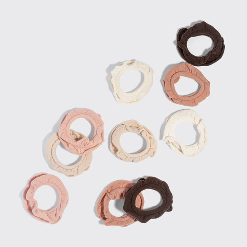 Petal Hair Elastics 10 pc Set - Blush