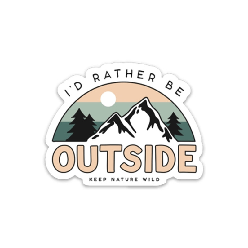 Be Outside Sticker