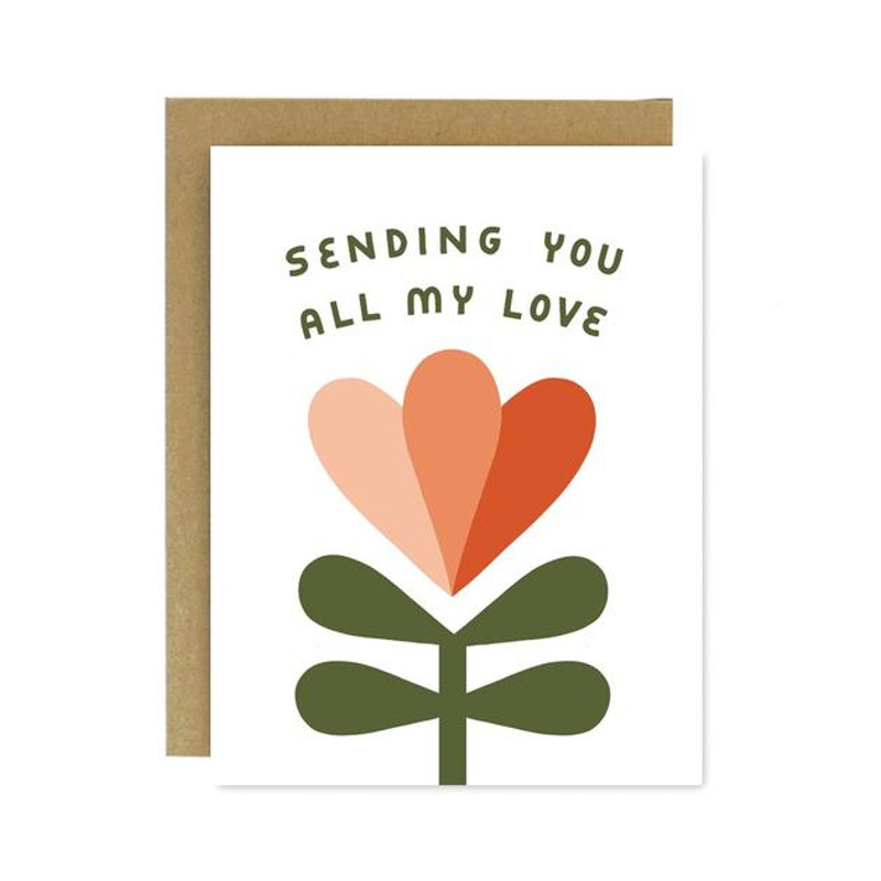 Sending All My Love Note Card