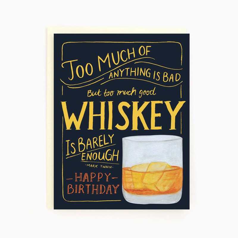 Birthday Whiskey Note Card