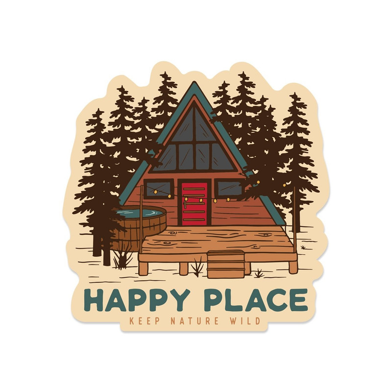 Happy Place Sticker