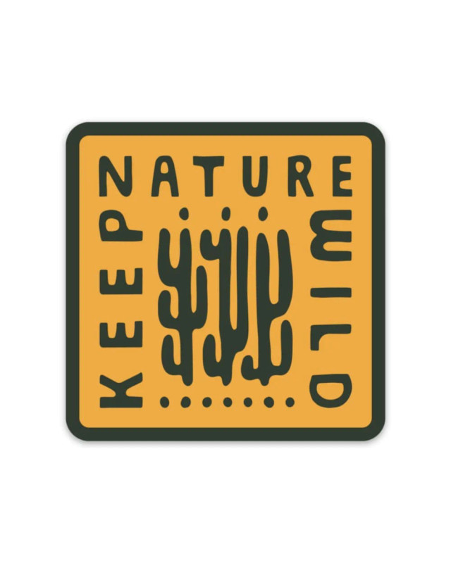 Keep Nature Wild Cactus Sticker
