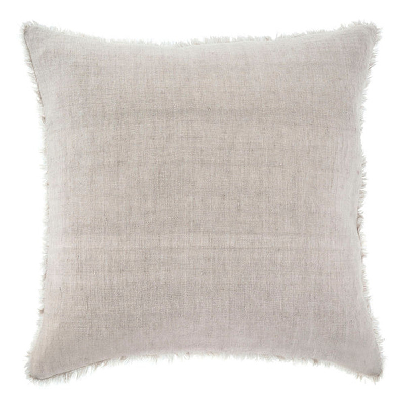 20x20 Grey Lina Linen Pillow