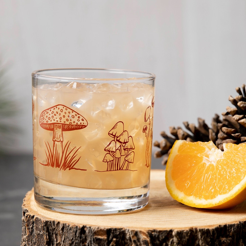 Mushroom Whiskey Glass