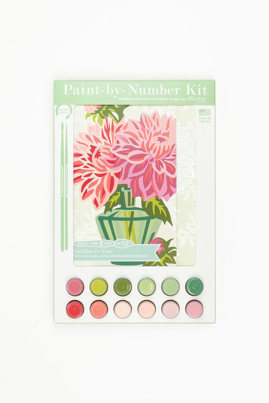 Dahlias in Vase Paint by Number Kit