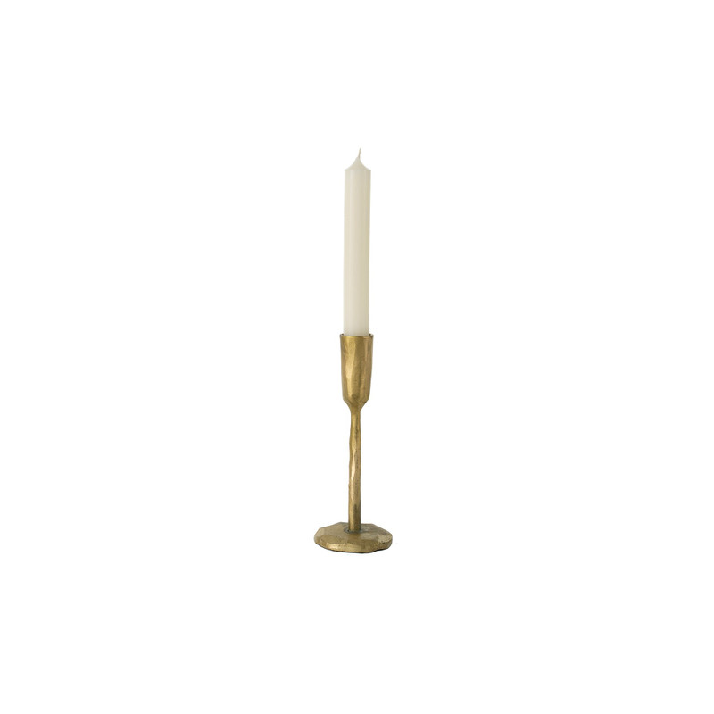 Luna Forged Gold Candlestick Small