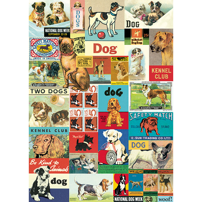 Vintage Dogs Cavallini Poster