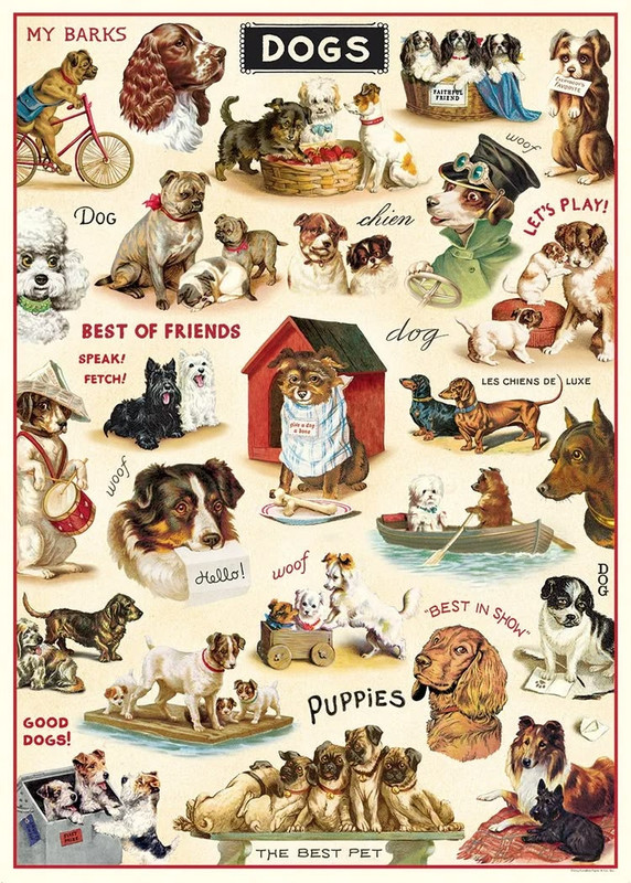 Vintage Dogs 2 Poster